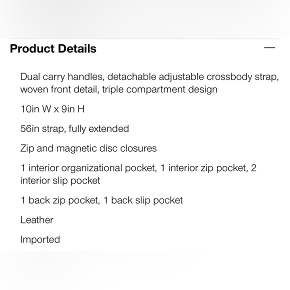 NWT Leather Woven Satchel - Picture 5 of 5